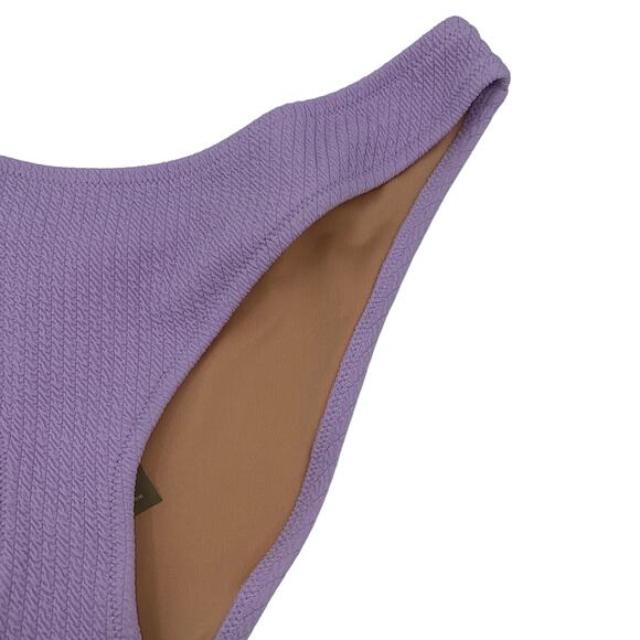 New NWT J. Crew Textured Curved Cheeky Bikini Swim Bathing Suit Bottom Large - Picture 4 of 8